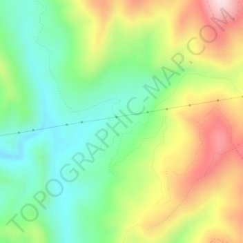 Mappa topografica Los Laganes, altitudine, rilievo