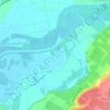 Mappa topografica Les Peches - est, altitudine, rilievo