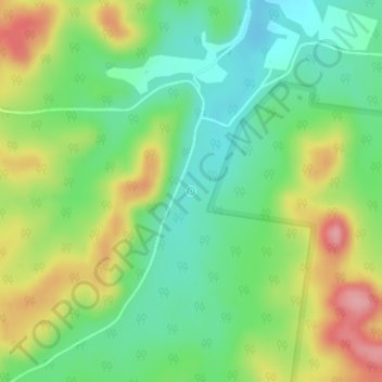 Mappa topografica Dandry Springs, altitudine, rilievo