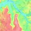 Mappa topografica Langres, altitudine, rilievo