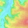 Mappa topografica Fonvielle, altitudine, rilievo