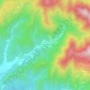 Mappa topografica Cergneu, altitudine, rilievo