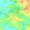 Mappa topografica Bellevue, altitudine, rilievo
