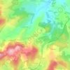 Mappa topografica La Croix-de-la-Ganne, altitudine, rilievo