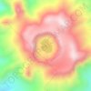 Mappa topografica El Chichonal, altitudine, rilievo