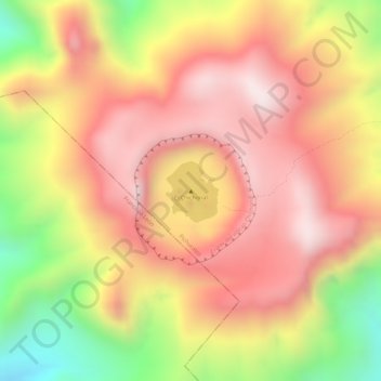 Mappa topografica El Chichonal, altitudine, rilievo