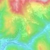 Mappa topografica Gombereto, altitudine, rilievo