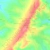 Mappa topografica La Prôle des Quatre Vents, altitudine, rilievo