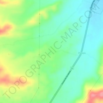 Mappa topografica Agua Dulce, altitudine, rilievo