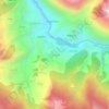 Mappa topografica Tapoban, altitudine, rilievo