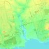 Mappa topografica Nanticoke, altitudine, rilievo
