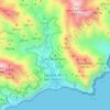 Mappa topografica El Campanario, altitudine, rilievo