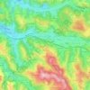 Mappa topografica Les Baraques Perrier, altitudine, rilievo