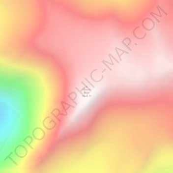 Mappa topografica Mount Bear, altitudine, rilievo