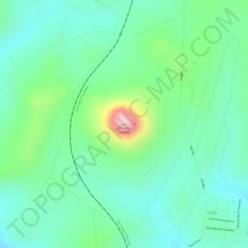 Mappa topografica Morro Pelado, altitudine, rilievo