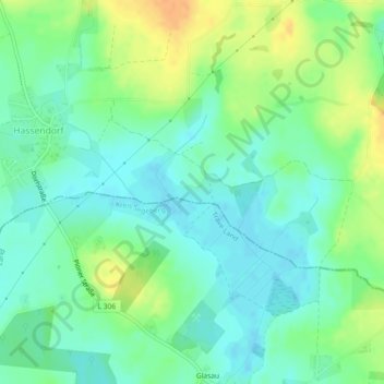 Mappa topografica Katzburg, altitudine, rilievo