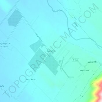 Mappa topografica Buena Paz, altitudine, rilievo