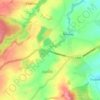Mappa topografica Holwell, altitudine, rilievo