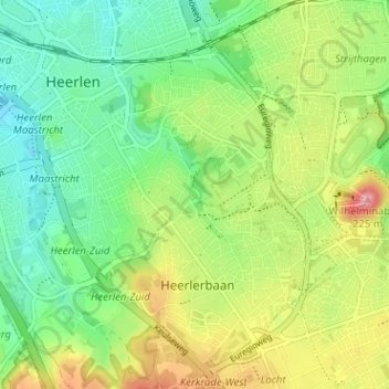 Mappa topografica Onderste Caumer, altitudine, rilievo