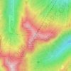 Mappa topografica Monte Gomito, altitudine, rilievo