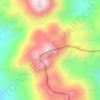 Mappa topografica Volcán Ojos del Toro, altitudine, rilievo