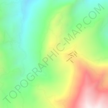 Mappa topografica San Lorenzo, altitudine, rilievo
