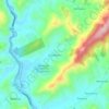 Mappa topografica Chaullayacu, altitudine, rilievo