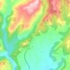 Mappa topografica Montargull, altitudine, rilievo