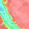 Mappa topografica Le Bosc Anglier, altitudine, rilievo