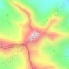 Mappa topografica Wilson Peak, altitudine, rilievo
