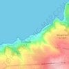 Mappa topografica La Vallée, altitudine, rilievo