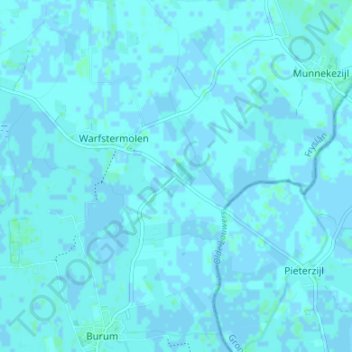 Mappa topografica Halfweg, altitudine, rilievo