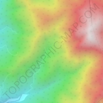 Mappa topografica Río Charrillos, altitudine, rilievo