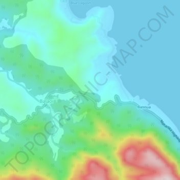 Mappa topografica Balaoi, altitudine, rilievo