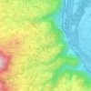 Mappa topografica Fontachard, altitudine, rilievo