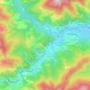 Mappa topografica La Glorie, altitudine, rilievo