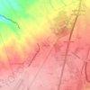 Mappa topografica Tanguay, altitudine, rilievo