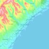 Mappa topografica San Fernando, altitudine, rilievo