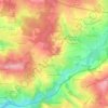 Mappa topografica La Croix d'Envaud, altitudine, rilievo