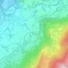 Mappa topografica Cursinges, altitudine, rilievo
