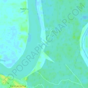 Mappa topografica La Restinga, altitudine, rilievo