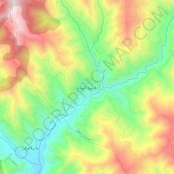 Mappa topografica Forward Kahuta, altitudine, rilievo