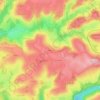 Mappa topografica Farges, altitudine, rilievo