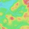 Mappa topografica Lac Chapeau, altitudine, rilievo