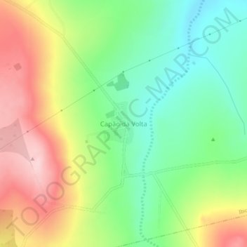 Mappa topografica Capão da Volta, altitudine, rilievo