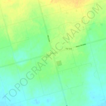 Mappa topografica Knott, altitudine, rilievo
