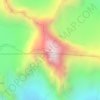 Mappa topografica Monarch Mountain, altitudine, rilievo