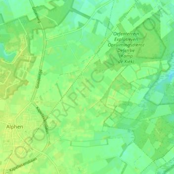 Mappa topografica Looneind, altitudine, rilievo