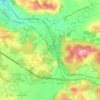 Mappa topografica Castellina Scalo, altitudine, rilievo
