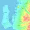 Mappa topografica Alcantara, altitudine, rilievo